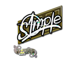 Artwork for Sticker | s1mple (Glitter) | Paris 2023