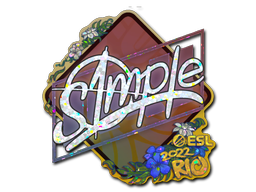 Sticker | s1mple | Rio 2022