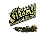 Sticker | s1mple (Gold) | Antwerp 2022