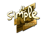 Artwork for Sticker | s1mple (Gold) | Boston 2018