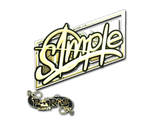 Artwork for Sticker | s1mple (Gold) | Paris 2023