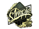 Sticker | s1mple (Gold) | Rio 2022
