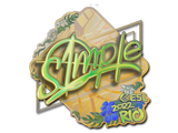 Artwork for Sticker | s1mple (Holo) | Rio 2022