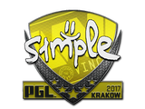 Artwork for Sticker | s1mple | Krakow 2017