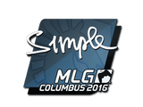 Artwork for Sticker | s1mple | MLG Columbus 2016