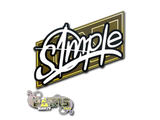 Artwork for Sticker | s1mple | Paris 2023