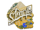 Artwork for Sticker | s1mple | Rio 2022