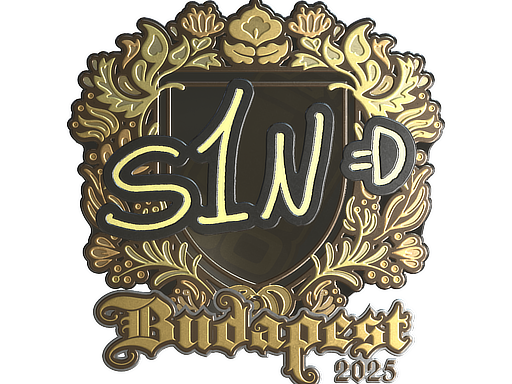 Sticker | s1n (Gold) | Budapest 2025