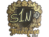 Artwork for Sticker | s1n (Gold) | Budapest 2025