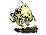 Artwork for Sticker | S1ren (Gold) | Antwerp 2022