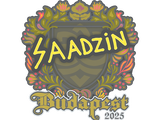 Artwork for Sticker | saadzin | Budapest 2025