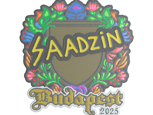 Sticker | saadzin (Embroidered) | Budapest 2025