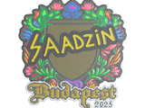 Artwork for Sticker | saadzin (Embroidered) | Budapest 2025
