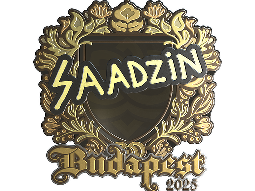 Sticker | saadzin (Gold) | Budapest 2025