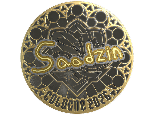 Sticker | saadzin (Gold) | Cologne 2026