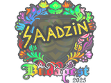 Artwork for Sticker | saadzin (Holo) | Budapest 2025