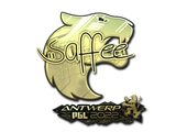 Artwork for Sticker | saffee (Gold) | Antwerp 2022