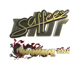 Artwork for Sticker | saffee (Gold) | Shanghai 2024