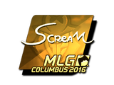 Artwork for Sticker | ScreaM (Gold) | MLG Columbus 2016