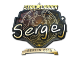 Artwork for Sticker | sergej (Gold) | Berlin 2019