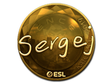 Sticker | sergej (Gold) | Katowice 2019