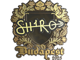 Artwork for Sticker | sh1ro (Gold) | Budapest 2025