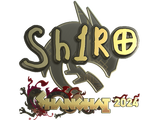 Artwork for Sticker | sh1ro (Gold) | Shanghai 2024