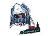 Artwork for Sticker | Sharks Esports (Foil) | Stockholm 2021
