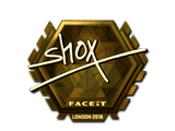 Artwork for Sticker | shox (Gold) | London 2018