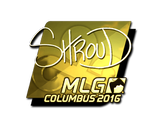 Artwork for Sticker | shroud (Gold) | MLG Columbus 2016