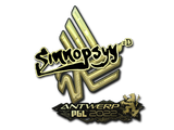 Artwork for Sticker | sinnopsyy (Gold) | Antwerp 2022