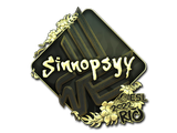 Artwork for Sticker | sinnopsyy (Gold) | Rio 2022