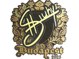 Artwork for Sticker | siuhy (Gold) | Budapest 2025