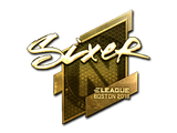 Artwork for Sticker | SIXER (Gold) | Boston 2018