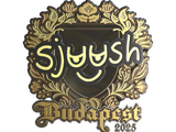 Artwork for Sticker | sjuush (Gold) | Budapest 2025
