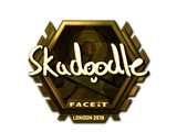 Artwork for Sticker | Skadoodle (Gold) | London 2018