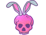Artwork for Sticker | Skull Bunny (Glitter)
