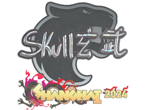 Sticker | skullz (Glitter) | Shanghai 2024
