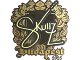 Artwork for Sticker | skullz (Gold) | Budapest 2025
