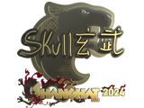 Artwork for Sticker | skullz (Gold) | Shanghai 2024