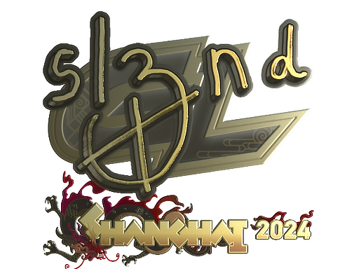 Sticker | sl3nd (Gold) | Shanghai 2024