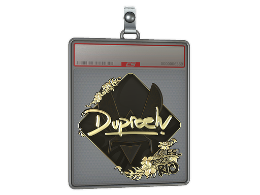 Sticker Slab | dupreeh (Gold) | Rio 2022
