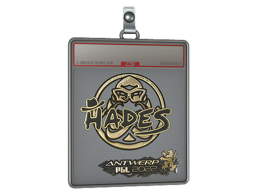 Sticker Slab | hades (Gold) | Antwerp 2022 - CS2 Sticker