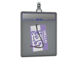 Sticker Slab | Hello MAC-10