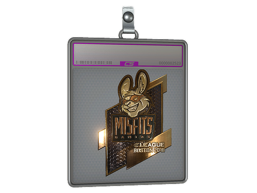 Sticker Slab | Misfits Gaming (Gold) | Boston 2018