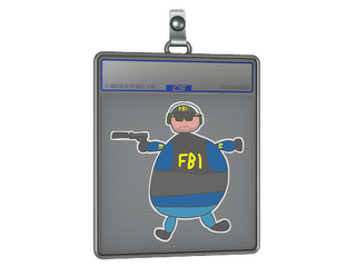 Sticker Slab | Poorly Drawn FBI