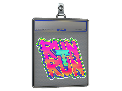 Sticker Slab | Run T, Run - CS2 Sticker
