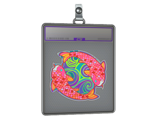 Sticker Slab | Twin Koi