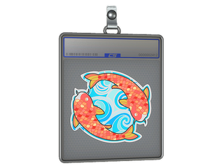 Sticker Slab | Twin Koi