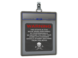 Sticker Slab | WARNING